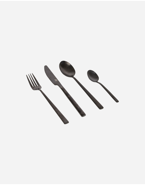Industrial Collection - Besteckset - Ballona - 4 Personen - Schwarz