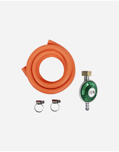 Gasanschluss-Set - Komplett - Universal + Schlauch+Klamm