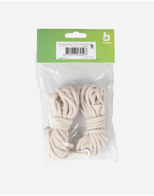 Abspannseil + Spanner - Ø 3 mm - Baumwolle