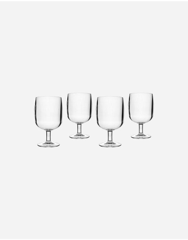 Camp4 Weinglas Tarifa 2er Set – Transparent Mit Grünem Stiel, 370 Ml, Spülmaschinengeeignet, Für Camping & Alltag