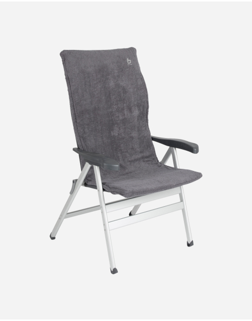 Chair cover - M - Universal - Padded terry cloth - Grey
