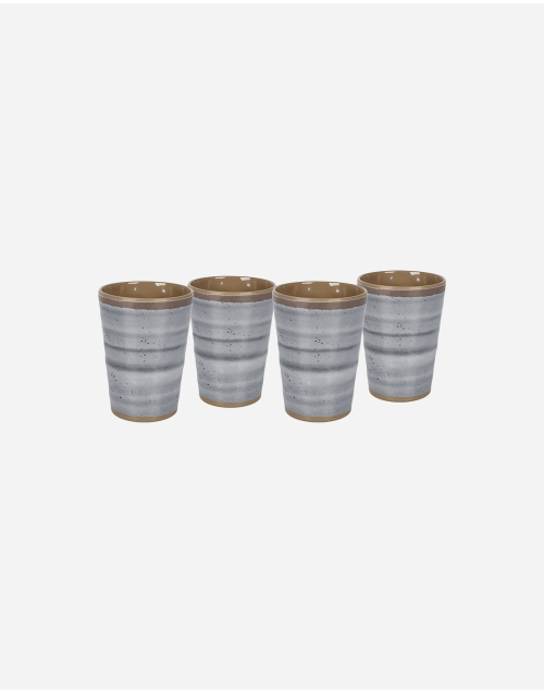 Cup - Halo - Melamine - 4 Pieces - Grey