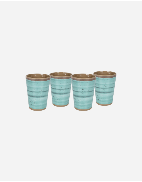 Cup - Halo - Melamine - 4 Pieces - Aqua