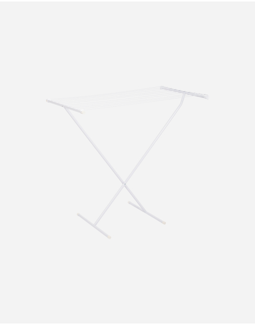 Drying rack - Compact - Steel - Scissor model - White - 9 Meters