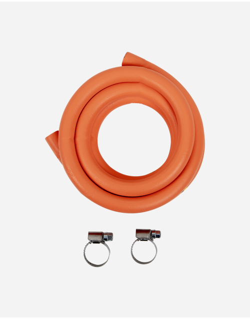 Gas hose - Hose clamps - 2 Pieces