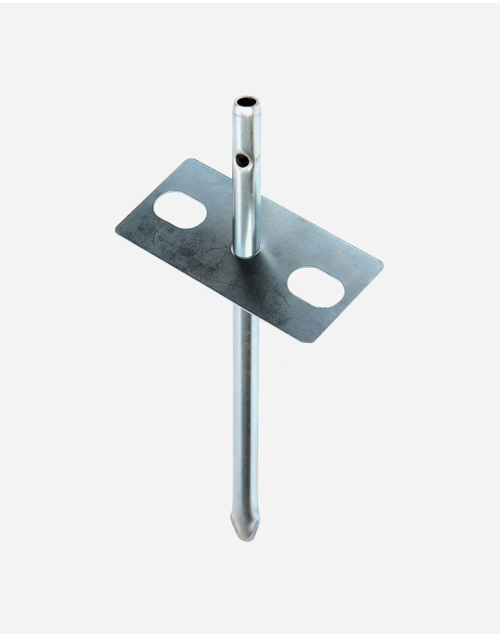 Windbreak peg - With plate - 30 cm - 4 Pieces