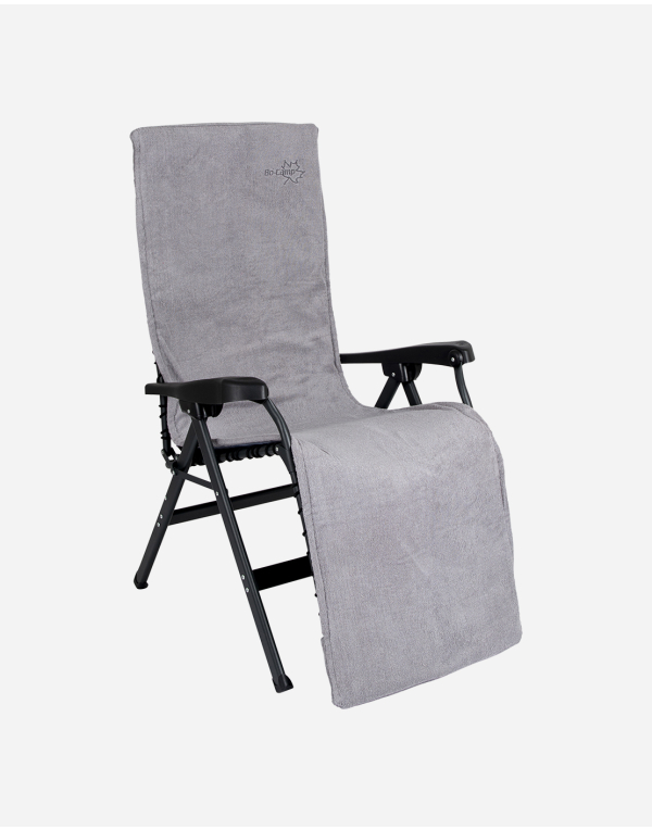 BoCamp Chair cover L Universal Padded terry cloth Light grey