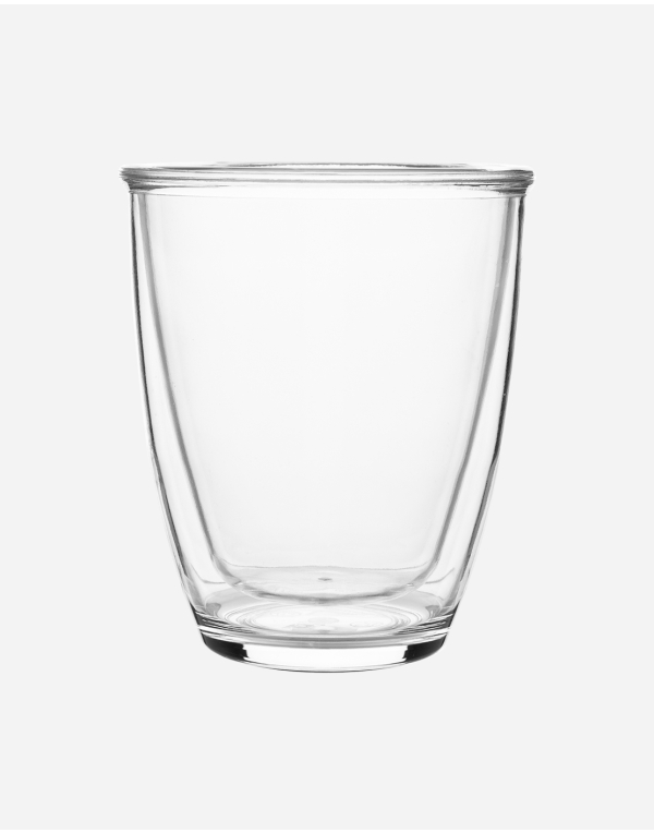 Thermo glass - Double walled - Polycarbonate - 340 ml - 2 Pieces