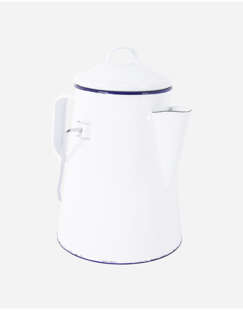 Tetera - Esmaltada - Blanca/Azul - 1.6 Litros