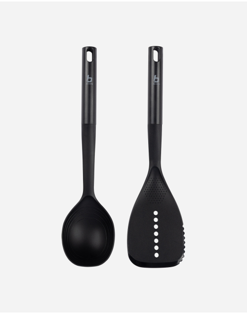 Juego de cucharas para servir - Divisible - Negro - 2 Piezas