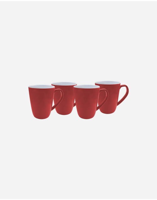 Taza L - 4 Piezas - Rojo