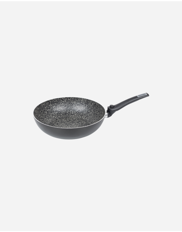 Sartén Wok - Giratoria - Mango de sartén plegable - Ø 28 cm - Inducción