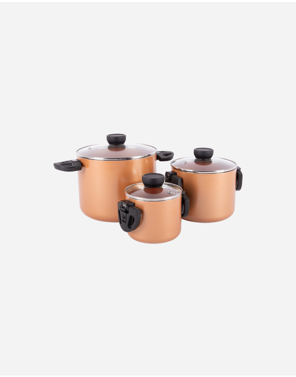 Industrial collection - Batería de cocina - Slauson - Compact 3 - 3 Piezas - Inducción