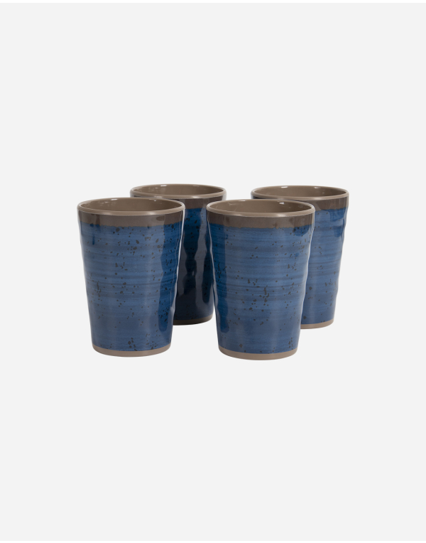 Taza - Halo - 4 Piezas - Azul