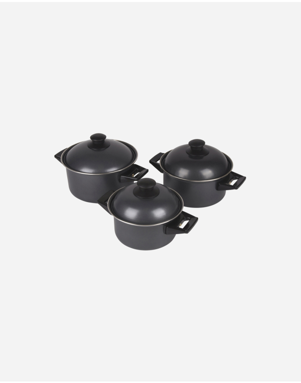 Batería de cocina - Rondo - 3 Piezas - Acero al carbono