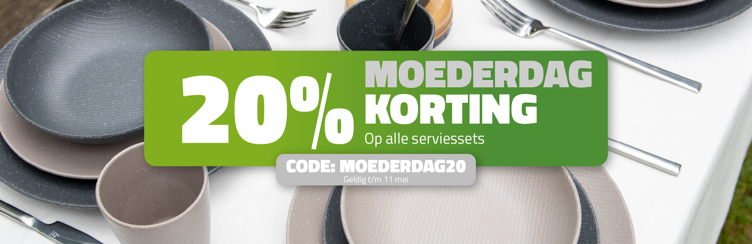 Camping serviesset