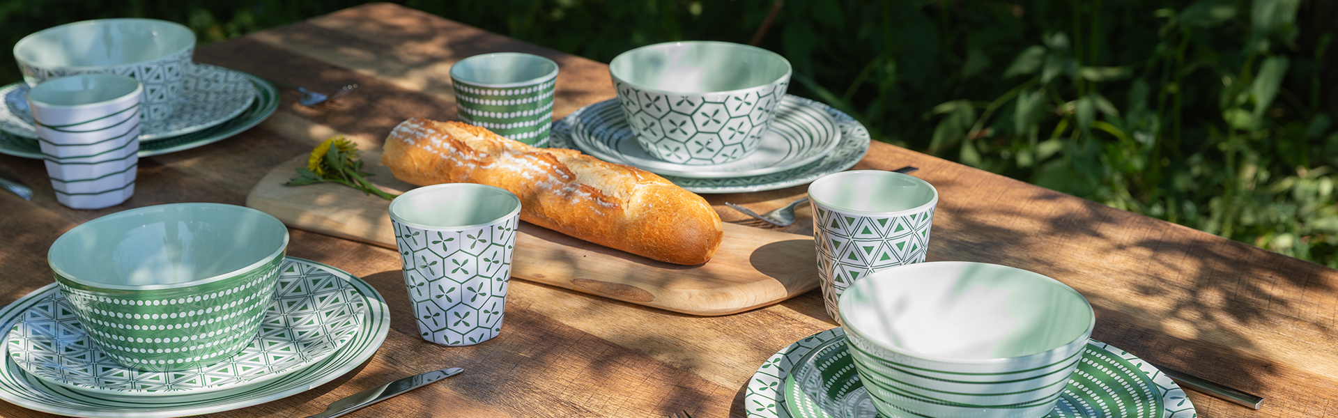 Melamine ontbijtborden