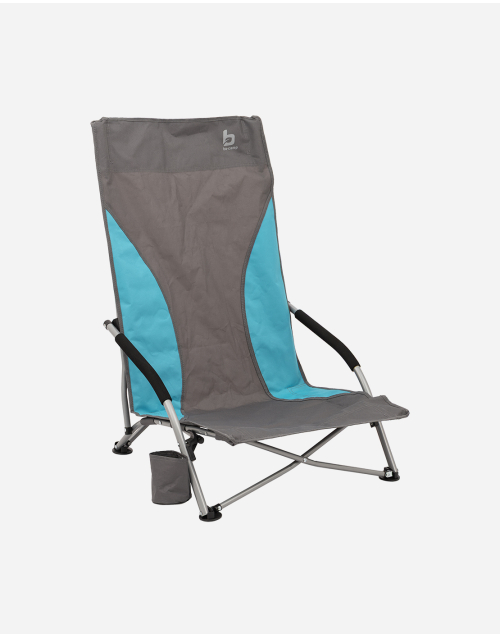 Strandstoel - Compact - Hoog - Blauw/grijs