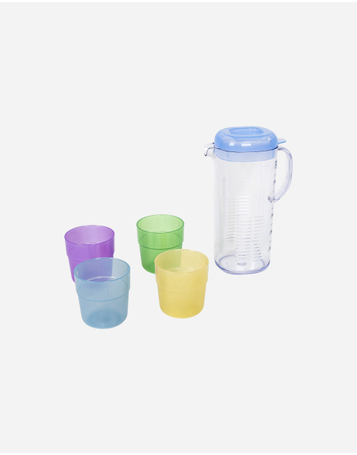 Limonade kan - Met 4 glazen