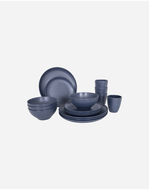 Industrial collection - Servies - Orville - 16 Stuks - Blauw