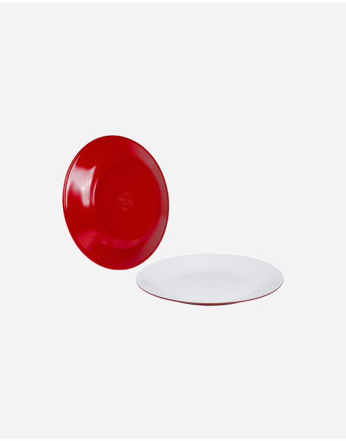 Dinerbord - Two-tone - 4 Stuks - Rood