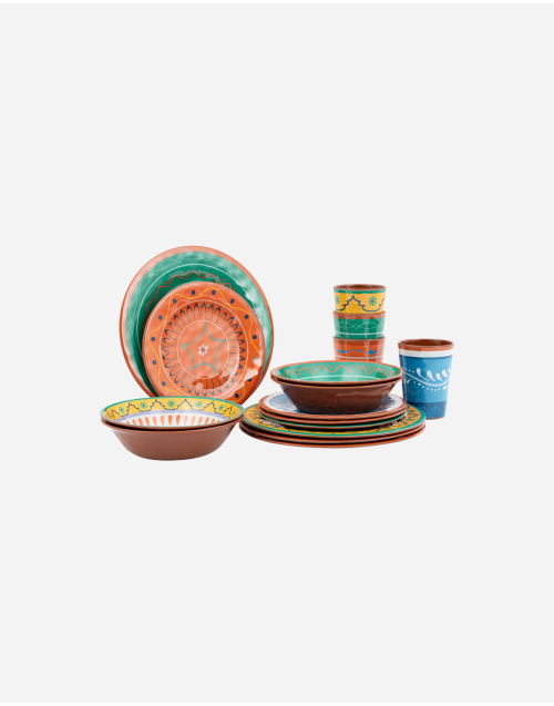 Servies - Fiesta - 16-Delig - Melamine