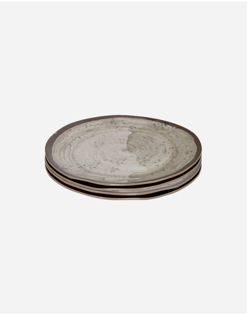 Ontbijtbord - Halo - 4 Stuks - Beige