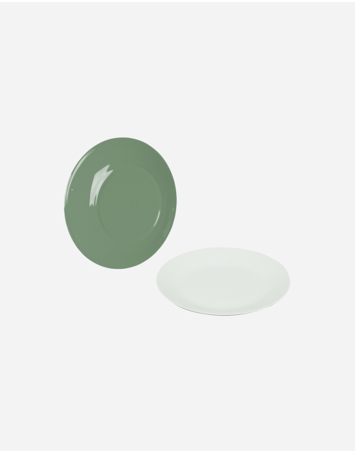 Ontbijtbord - Two-tone - 4 Stuks - Groen