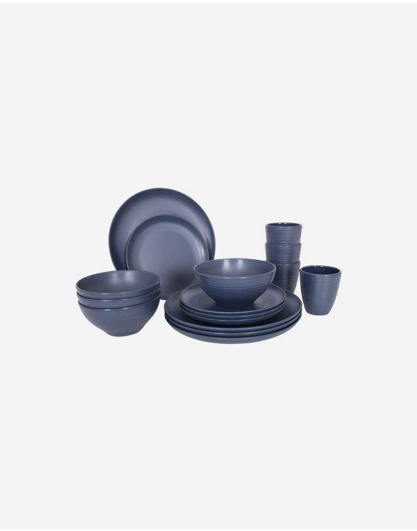 Industrial collection - Servies - Orville - 16 Stuks - Blauw