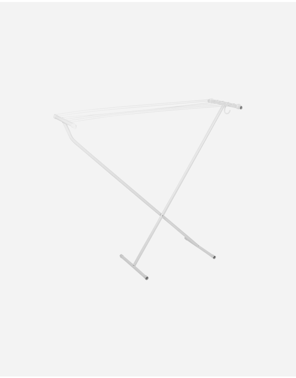 Droogrek - Compact - Staal - Schaarmodel - Wit - 5,5 meter
