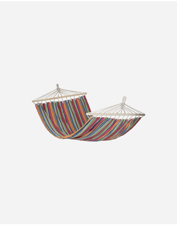 Bo-Camp Samba hangmat met spreidstok - Rainbow